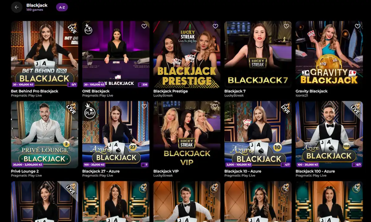 SpinMama Live Blackjack – Power Blackjack a ONE Blackjack od Evolution Gaming a Pragmatic Play Live