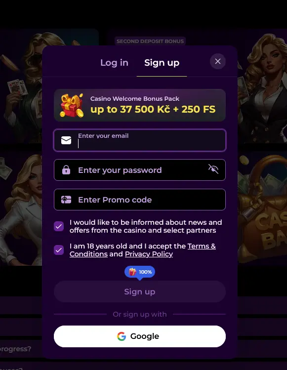 Registrace v SpinMama Casino – vytvoření účtu a aktivace uvítacího bonusu krok za krokem